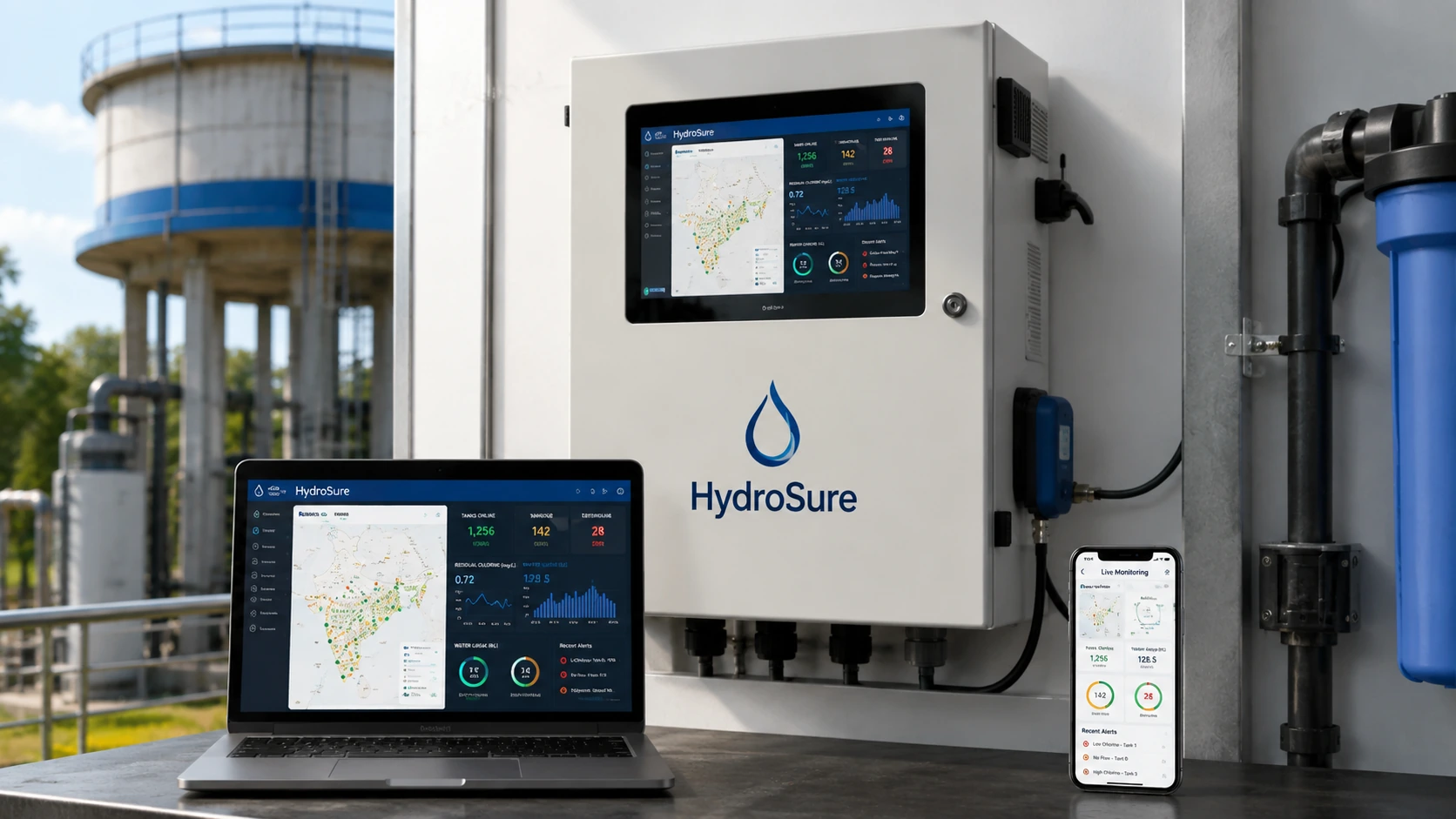 HydroSure IoT Monitoring Platform product visual